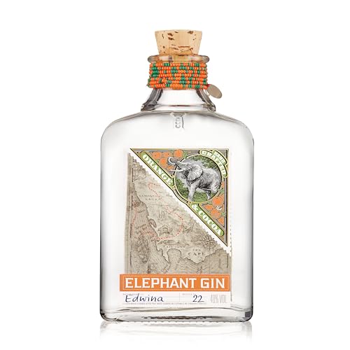 Elephant Orange Cocoa Gin mit Fruchtnote der Orange und Aroma der Kakaobohne - Preisgekrönter Premium Gin aus Deutschland - 40% vol., 500ml
