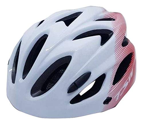 Capacete Ciclismo Tsw Raptor 2019 Com Sinalizador Led Branco/cinza/vermelho