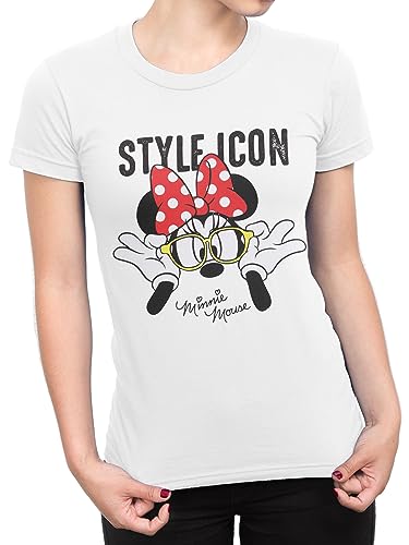 Image of Disney Minnie Mouse T Shirt | Womens Minnie Mouse Clothes | Sizes Small to XX-Large White X-Large