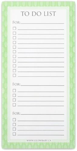 Glow Baby to do List Pad, Green