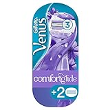 Gillette Venus ComfortGlide Maquinilla de Afeitar Mujer con Tecnología Flexiball + 3 Cuchillas de Recambio