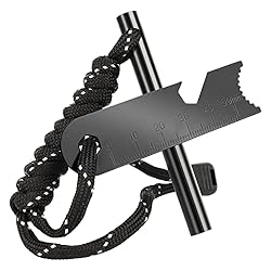 UKOFEW Pedernal Supervivencia, Fuego de Acero de P...: [Material Alta Calidad] Los encendedores están hechos de barras de magnesio de alta calidad y materiales de acero inoxidable, que son duraderos y fáciles de llevar. Impermeable y a prueba de viento, adecuado para cualquier clima, es un producto neces...