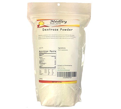 Dextrose Powder 2 lbs by Medley Hills Farm Made in USA