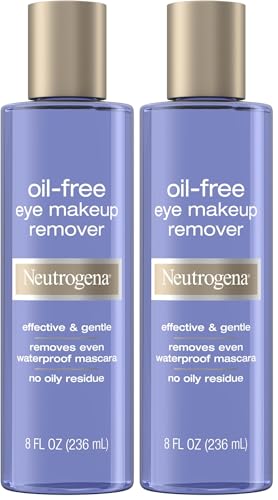 Neutrogena Gentle Oil-Free Eye Makeup Remover & Cleanser for Sensitive Eyes, Dissolves Waterproof...