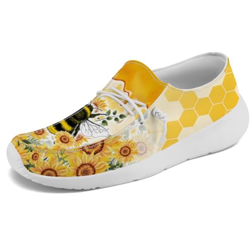 Bee Shoes Women Men Loafers Canvas Slip-on Shoes Gifts for Her Him3