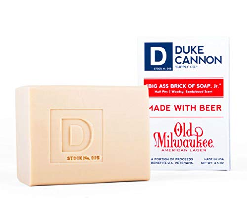 Duke Cannon Big Ass Brick of Beer Soap, Jr. 4.5 Ounce -\"Half Pint\" Travel Size