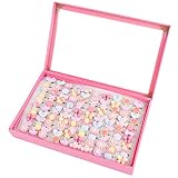 SOTOGO 100 Pieces Little Girl Rings Jewelry Rings Girl Pretend Play Rings and Dress up Rings, Little