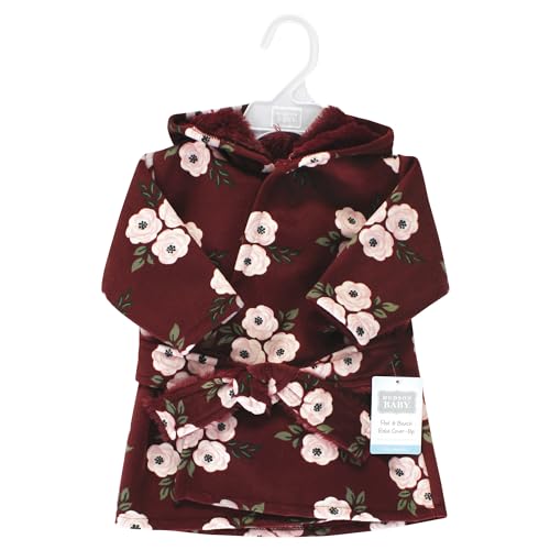 Image of Hudson Baby Unisex BabyMink with Faux Fur Lining Pool and Beach Robe Cover-ups