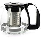 EXCELENTE MANEJO: El pico de la tetera tiene una forma especial y no gotea, el mango de plástico ergonómico se mantiene fresco y fácil de tocar.