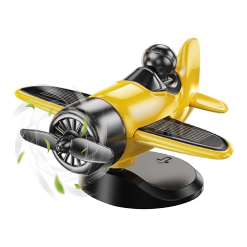 Avión solar de coche para salpicadero, el regalo original de decoración automotriz 2