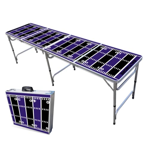8-Foot Professional Beer Pong Table - Baltimore Football Field
