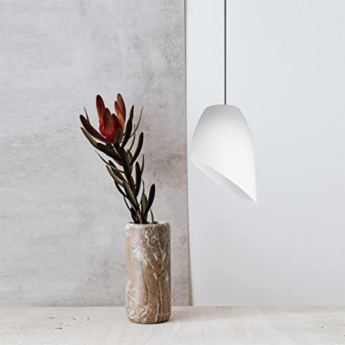 Foto von Hufeisen Lampenschirm Weiß Pe 4cm für Tischlampen Büro