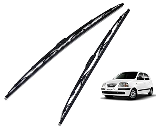 Image of Euro Care Metal Type Wiper Blade Compatible with Hyundai Santro Xing (Model : 2003-2015) Windshield Car Wiper Blade Size D-20,P-16