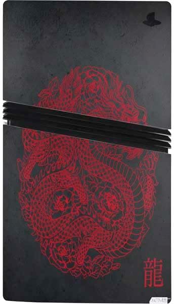 Skinit Decal Gaming Skin Compatible with PS5 Pro Bundle - Red Dragon Design