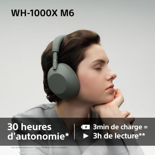 arceau sans fil Bluetooth WH 1000XM6 à réduction de bruit active - vue 10