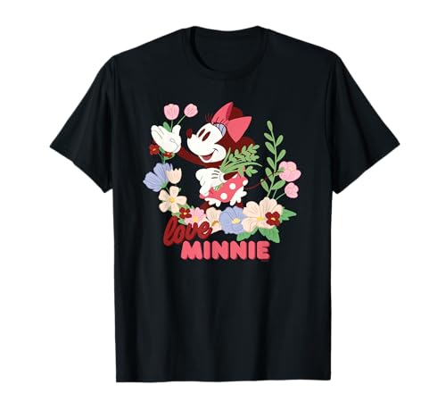 Image of Disney Love Minnie Mouse Botanical Garden Flowers Spring T-Shirt