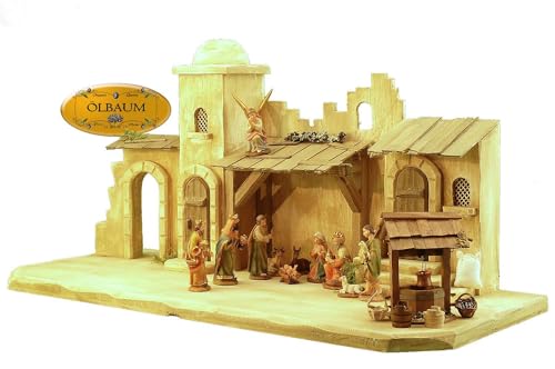 Weihnachtskrippe BTV Oelbaum-Krippe KOW70we-MF-BRK
