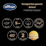 Silentnight Goose Feather and Down Mattress Topper King Bed - Luxury Hotel Quality Thick Soft Bed Topper with Hungarian Goose Filling and Pure Cotton Cover – Elasticated Straps – King Size - Image 9
