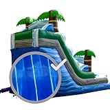 Moose Supply Marble Vinyl Repair Strip | Inflatable Bounce House Repair | Blue Marble | 12 Inch x 60 Inch Vinyl Roll | for Flexible, Waterproof Repairs of Tears, Punctures, and Holes