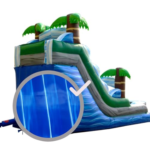 Moose Supply Marble Vinyl Repair Strip | Inflatable Bounce House Repair | Blue Marble | 12 Inch x 60 Inch Vinyl Roll | for Flexible, Waterproof Repairs of Tears, Punctures, and Holes