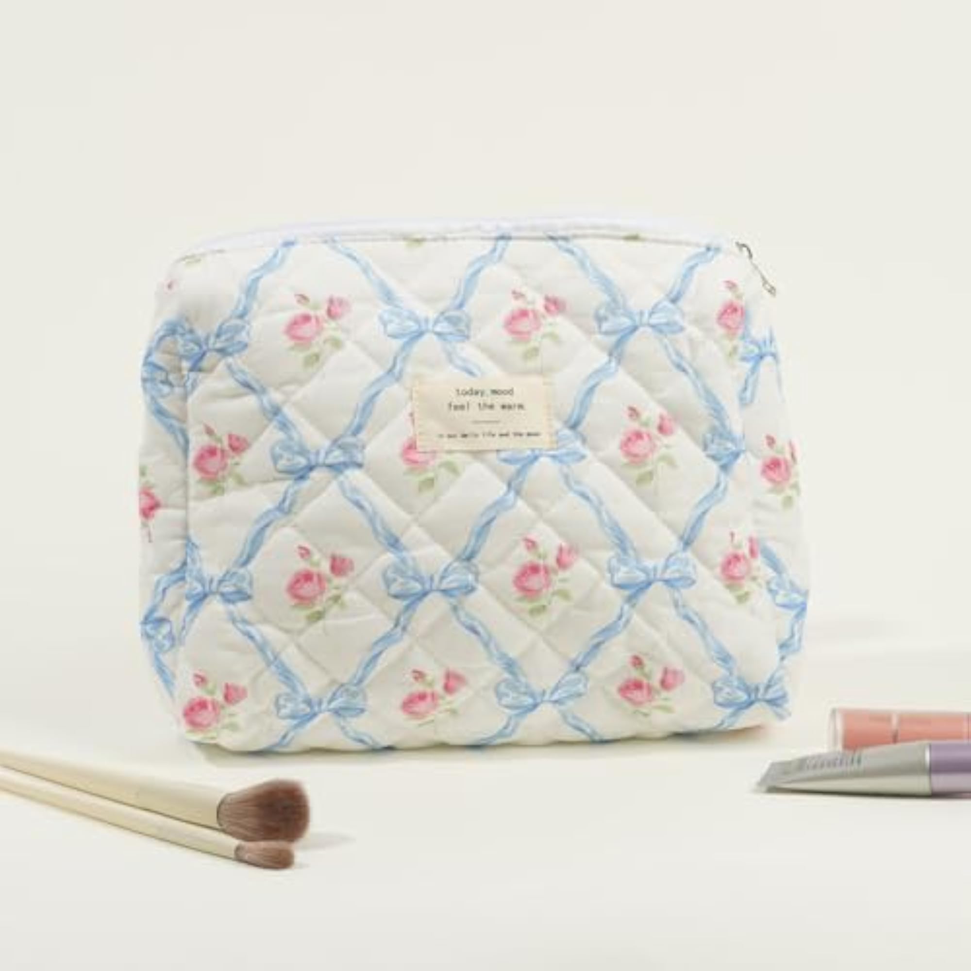 Kawaii Cotton Makeup Bag Large Travel Cosmetic Bag