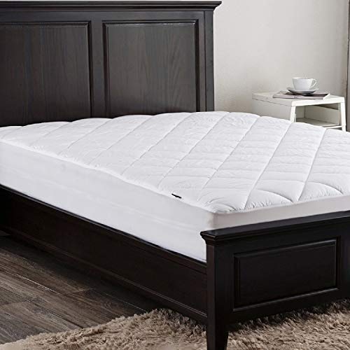 Puredown Premium Natural White Goose Down Feather Overfilled Bed Topper 100% Cotton Fabric Mattress Pad, Full, Alternative #TOP1