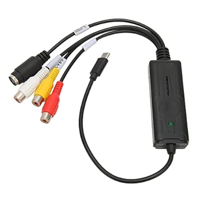 Tarjeta de Captura USB C Video Grabber, Compatible con NTSC PAL y ADC, S Video y CVBS a Dispositivo de Captura de Video USB Tipo C 2.0 para Windows 10/7/2000 XP Vista, para OS X | Ya disponible en tu tienda friki favorita! En mundofriki.es!