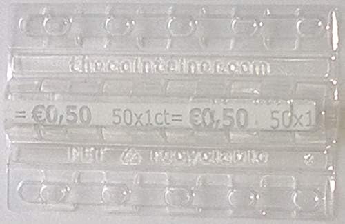 Blister para monedas reutilizable de 1 Cent € - 50 monedas por bl...
