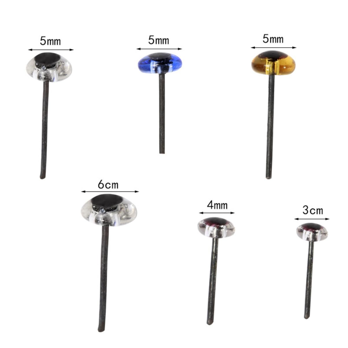 SEWACC 150 Pairs DIY Animal Eyes Accessories Craft Toy Eyes Great for Boys and Girls