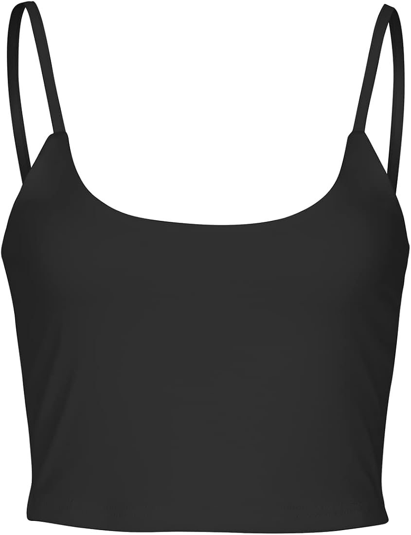 ASCII ART CROPPED CAMISOLE BLACK