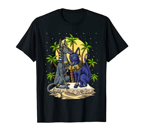 Anubis Bastet Egyptian Gods Ancient Egypt Mythology Deity T-Shirt