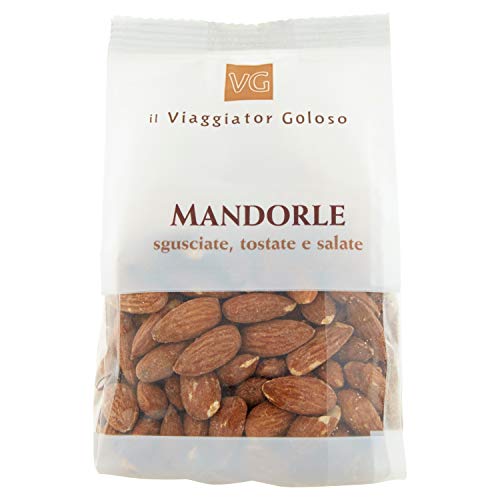 il Viaggiator Goloso Mandorle Sgusciate Tostate Salate, 250g