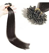 TESS Extensions Echthaar Bondings 1g Keratin Haarverlängerung Remy Human Hair Extensions U-Tip 10...