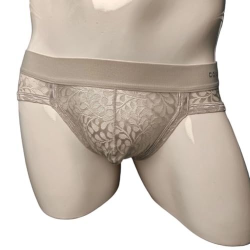 Slip en dentelle jacquard pour homme avec poche convexe en U respirant
