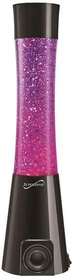 SuperSonic - Bluetooth Music Glitter Lamp Speaker, Portable Bluetooth Speakers - Purple (SC-1480BT)