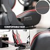 VIVO Premium Racing Simulator Cockpit with Shelf Kit, Wheel Stand, Gear Mount, Fits Logitech, Thrustmaster, Fanatec, Compatible with Xbox One, PlayStation, STAND-KIT-RACE1S