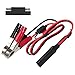 KUNCAN 1.5FT 12v Battery Alligator Crocodile Clip to Sae Connector Extension Cable, 16 Gauge Sae 2 Pin Quick Disconnect to Alligator Clamps Connectors Cord, Fuse 7.5A