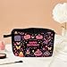 MoCaliduccious Happy Birthday Letter Print Gift Bag Makeup Bag for Women Travel Cosmetic Organizer Bag Teacher Appreciation Gifts Small Zipper Toiletry Bag