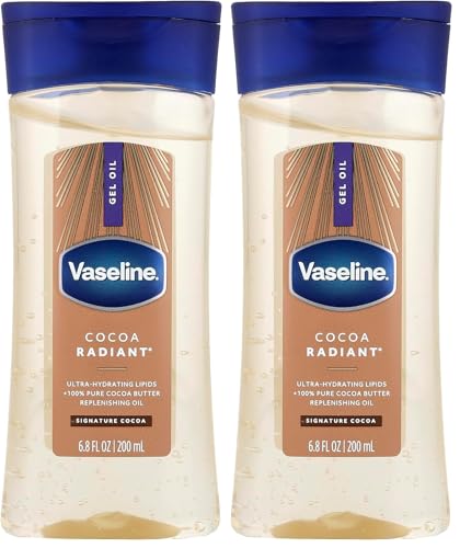 Vaseline Intensive Care Cocoa Radiant Body Oil 200 ml (Pack of 2)