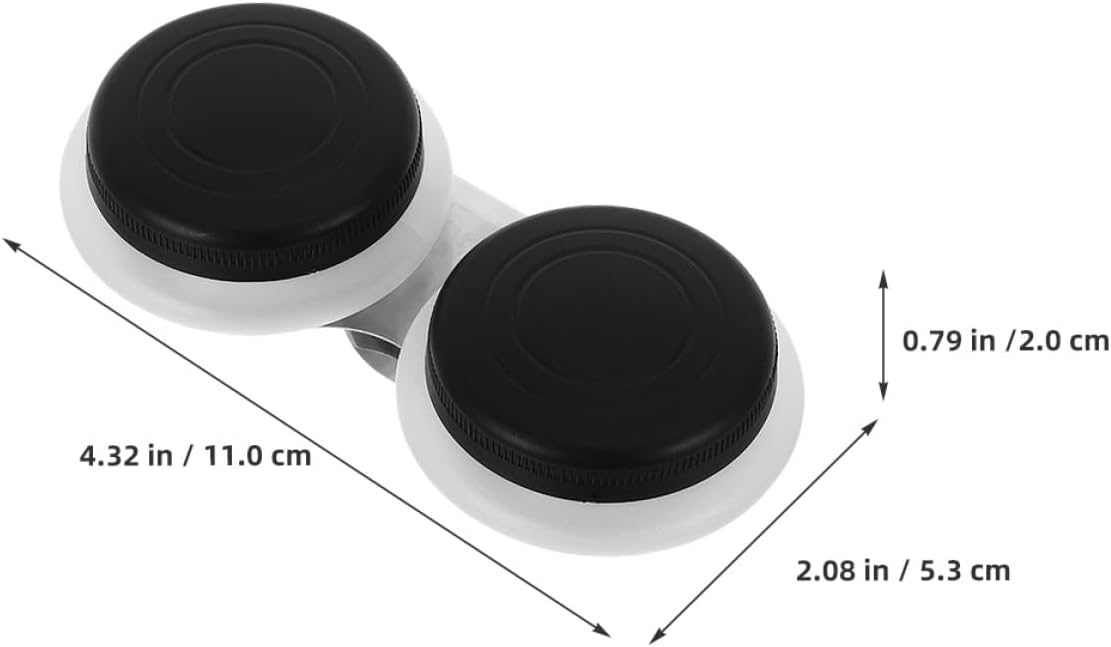BEBEMOKO 3pcs Spill-Proof Oil Painting Palette Cups with Leakproof Lids, Dual-Compartment Paint Solvent Containers for Artists’ Brush Cleaning and Mixing