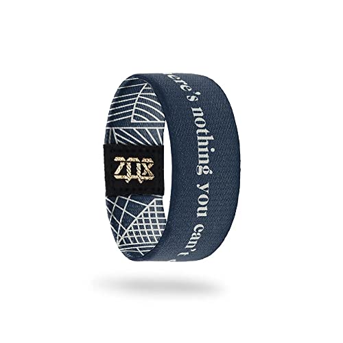 Zox Inspirational & Motivational Bracelet – There’s Nothing You Can’t Do – Uplifting Reversible Stretch Wristband With Positive Christian Affirmations From God's Word, The Bible, Made From Recycled Plastic – Encouragement Gifts For Men, Women & Kids - Medium #TOP4