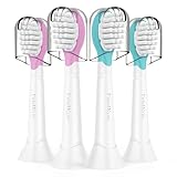 Kids Replacement Heads for Philips Sonicare: 3+ Years Old Children Soft Electric Toothbrush Compact Child Brush Head for Boys Girls, Blue 4 Pack