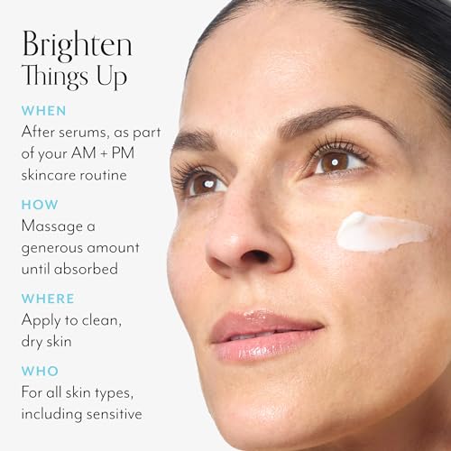 Bliss Vitamin C + Tri-Peptide Brightening Moisturizer | Squalane & Hydration Boosters | Anti-Aging Face Cream for Collagen and Elasticity | Clean Vegan & Cruelty Free 1.7 fl oz