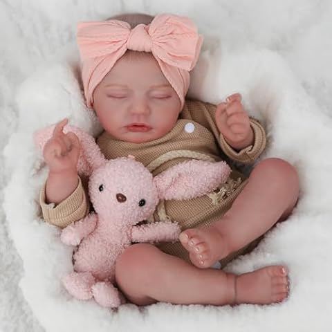 CHAREX Realistic Newborn Baby Dolls - 20 Inch Sleeping Soft Reborn Doll, Handcrafted Weighted Newborn Doll, Toys for Ages 3 and Up Cover