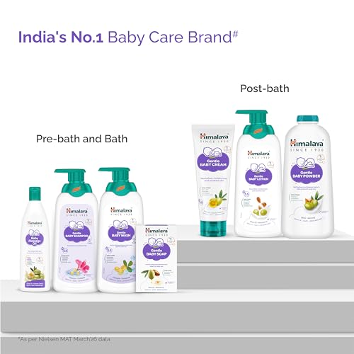 Image of Himalaya Gentle Baby Cream 100ml with Olive Oil, Giloy & Licorice | pH 5.5 | No. 1 Doctor Recommended Baby Cream | Hypoallergenic | Nourishing Baby Face Cream & Moisturizer for All Skin Types