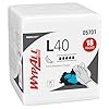 Wypall PowerClean L40 Cloths Extra Absorbent Wipes (05701), Quarterfold, Bulk Paper Wipers, White (18 Packs of 56 Sheets, 1,008 Sheet Total)