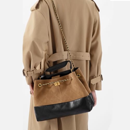 Bolso Tote Hobo de Cuero con Asa y Cadena miniatura 2