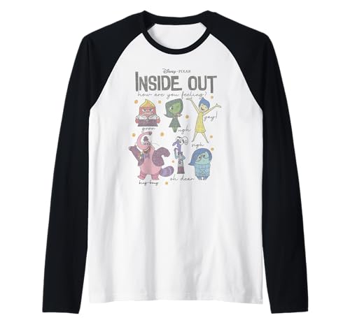 T-shirt Vice-Versa Disney Pixar raglan baseball pour collectionneur de mode