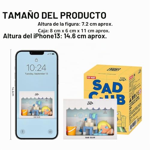 Miniatura 6 de Pop Mart Crybaby - Juego De Escenas De La Serie Sad Club, 1 Caja De Personajes Articulados De 2.5 Pulgadas, Diseño Premium Para Mujeres, Caja Ciega Favorita De Los Fanáticos, Figura De Acción De