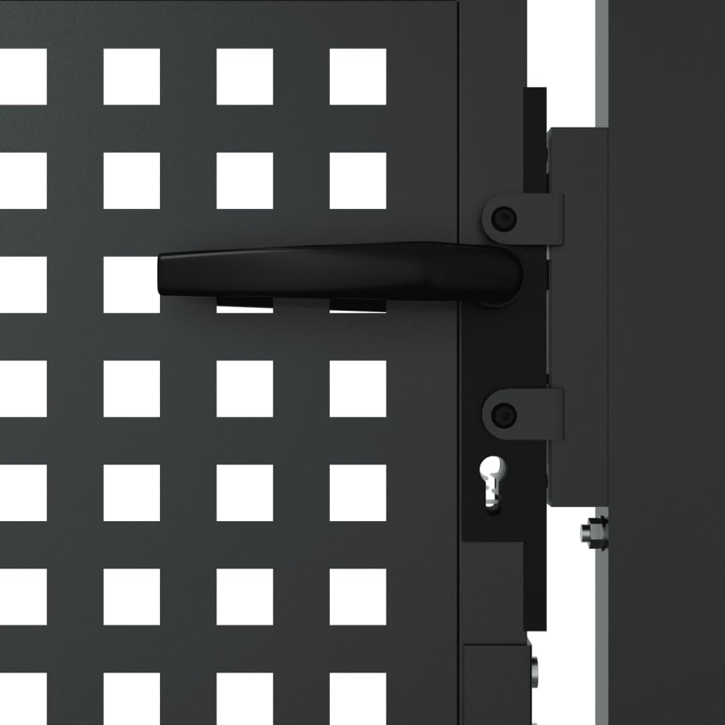 Gartentor Stabmattenzaun Anthrazit 105x175 cm Stahl